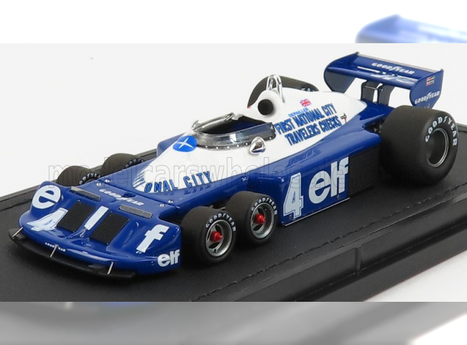 TYRRELL F1 P34/2 Elf Ford Six Wheels N 4 Season Gp (1977) P.Depailler, Blue White