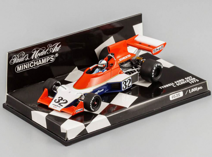 TYRRELL Ford 007 Ian Scheckter (1975), orange / white