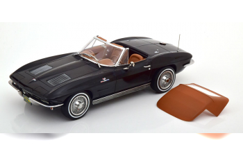 CHEVROLET Corvette C2 Sting Ray Convertible (1963), black brown