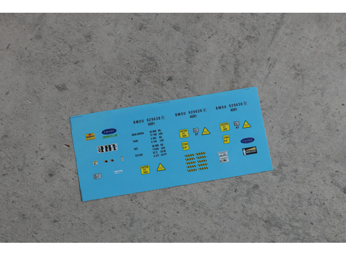 Декаль Техничка на РЕФ контейнер