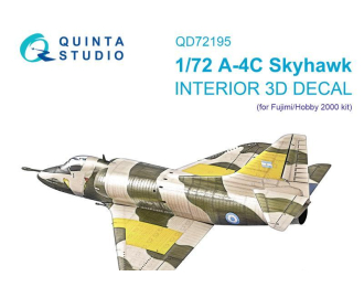 3D Декаль интерьера кабины A-4C Skyhawk (Fujimi/Hobby 2000)