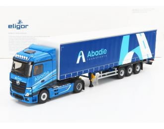 MERCEDES-BENZ Actros 5 1859 Truck Telonato Abadie Transports (2020), 2 Tone Blue