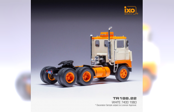 WHITE 7400 Tractor Truck 2-assi (1960), orange creme