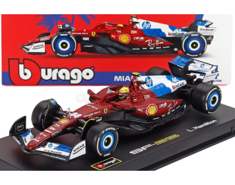 FERRARI With Pilot And Showcase F1 Sf-25 Team Scuderia Ferrari Hp №44 Miami Gp (2025) Lewis Hamilton, Red White Blue