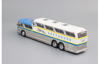 Greyhound Scenicruiser, Kultowe Autobusy PRL , white / silver / blue