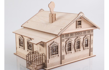 Сборная модель Сельский дом (клей в комплекте)
