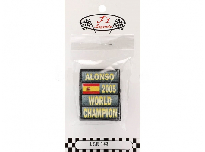 Табличка (пит-борд) Фернандо Алонсо Formula 1 World Champion (2005)