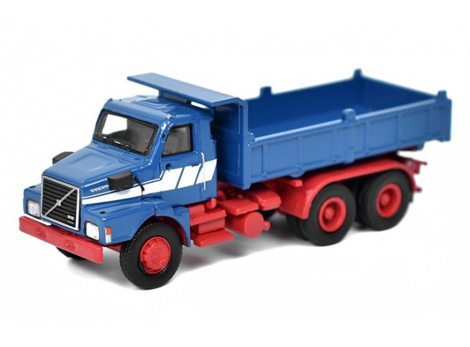 VOLVO N 10 dump truck (1980), blue / red