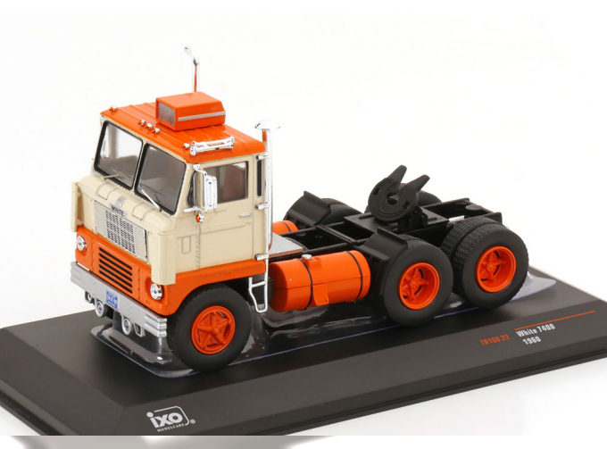 WHITE 7400 Tractor Truck 2-assi (1960), orange creme