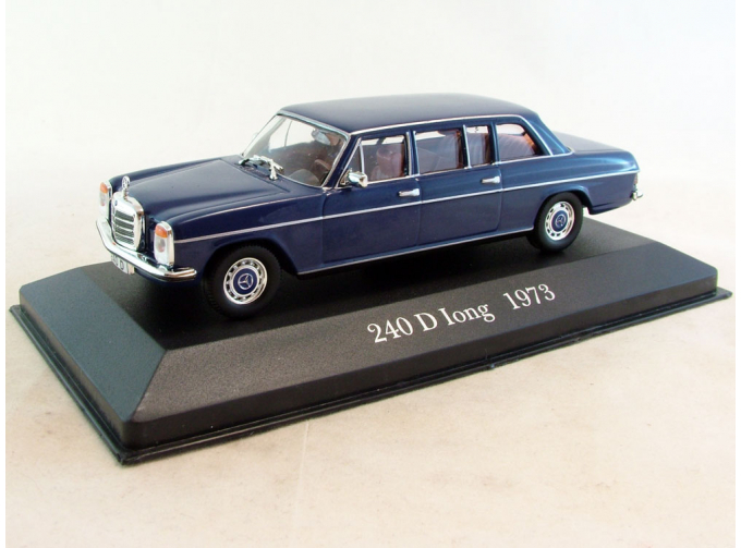 MERCEDES-BENZ 240 D Long (1973), Mercedes-Benz Offizielle Modell-Sammlung 59, blue