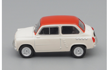 МОСКВИЧ 444 (1957-1959), Автолегенды СССР 235, белый / бордовый