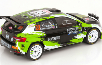 SKODA Fabia Rally2 №23 Solberg/Edmondson Rallye WM Rally Monte Carlo (2023)