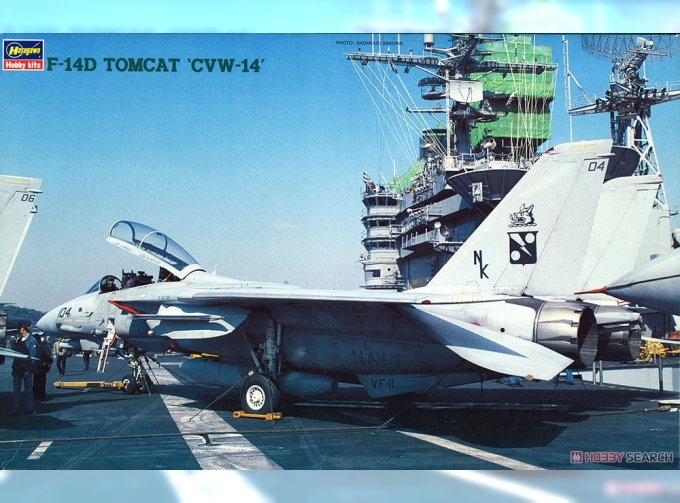 Сборная модель Палубный истребитель ВМС США F-14D Tomcat “CVW-14”