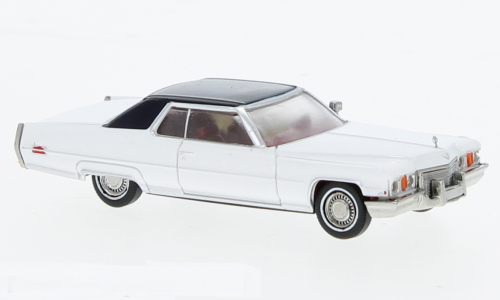CADILLAC Coupe deVille (1972), white/dark blue
