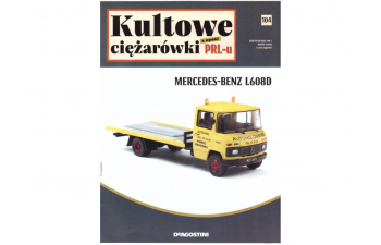 MERCEDES-BENZ L608D Эвакуатор, желтый