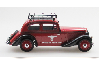 ADLER Trumpf Junior 2 door sedan Reichpost (1934-41), red/black