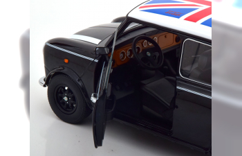 MINI Cooper LHD, black white Union Jack