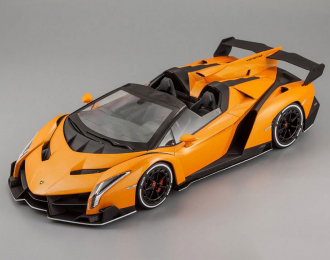 LAMBORGHINI Veneno Roadster, orange / white line