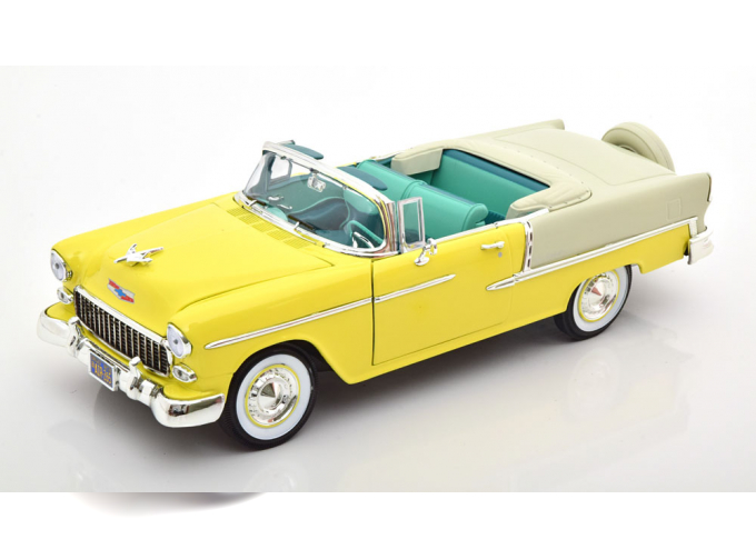 CHEVROLET Bel Air Convertible (1955), light yellow white