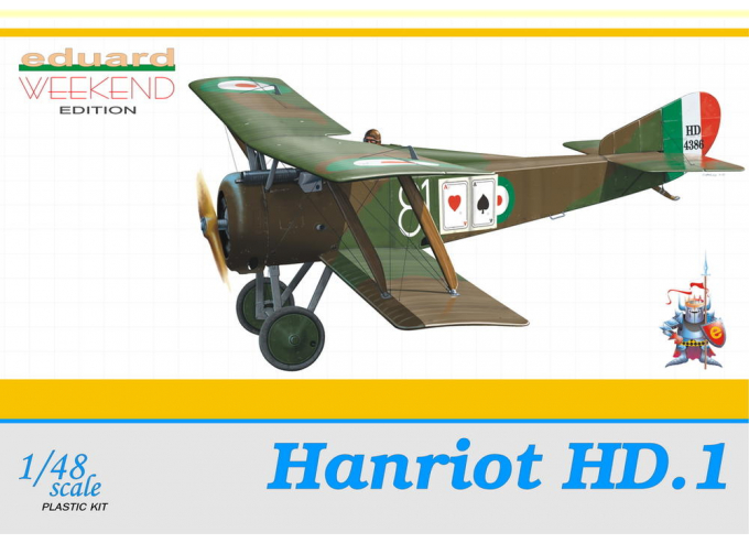 Сборная модель Самолет Hanriot Hd.1