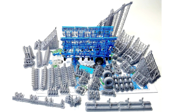 Сборная модель культиватора прицепного КБМ(Т)-12-4