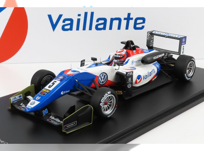 DALLARA F3 Team Carlin №5 World Cup Macau Gp (2017) S.Fenestraz - Con Vetrina - With Showcase, White Blue Black