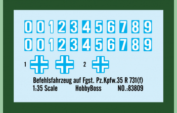Сборная модель Танк Befehlsfahrzeug auf Fgst. Pz.Kpfw.35 R 731(f)