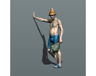 Фигурка Банщик 6, окрашенная