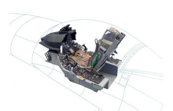 Сборная модель LOCKHEED MARTIN Cockpit F-16 Military Airplane (1978)