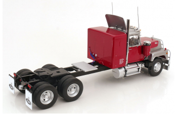 MACK Rl700l Tractor Truck 3-assi (1974), Red Silver