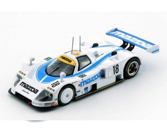 MAZDA 787b R26b 2.6l Team Mazdaspeed Co. Ltd. №18 24h Le Mans (1991) David Kennedy - Stefan Johansson - Maurizio Sandro Sala, White Light Blue