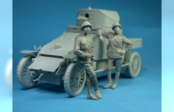 Сборная модель Фигуры Belgian Armoured car officer