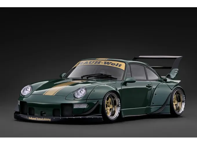 PORSCHE RWB 993, green metallic