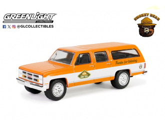 GMC Suburban "Please Only You Can Prevent Forest Fires" (1983), Yellow/White