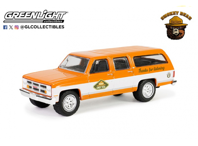 GMC Suburban "Please Only You Can Prevent Forest Fires" (1983), Yellow/White