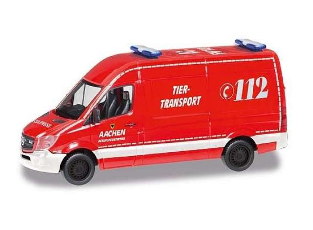 MERCEDES-BENZ Sprinter HD Feuerwehr Aachen / Tier-Transport, red