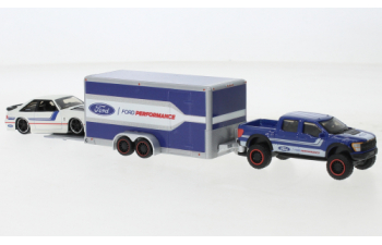 FORD F-150 SVT Raptor - Car Trailer - FORD SVT Cobra (1993), blue/white/black