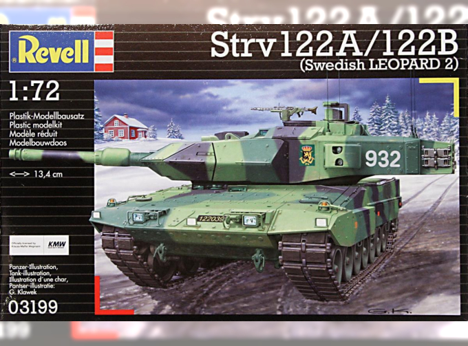 Сборная модель Шведский ОБТ Strv122А/122В (Leopard 2)