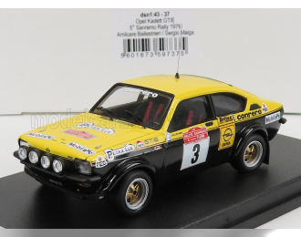 OPEL Kadett Gt/e Coupe (night Version) №3 Rally Sanremo (1976) A.Ballestrieri - S.Maiga, Yellow Black