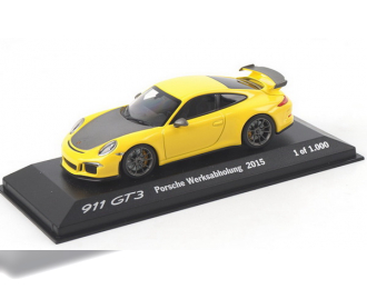 Porsche 991 GT3 "Werksabholung" (yellow)