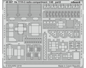 Фототравление для модели He 111H-3 radio compartment