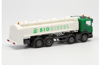 SCANIA P 8х2 топливозаправщик "Биодизель", зелёный/белый
