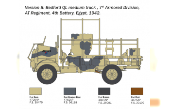 Сборная модель BEDFORD Ql Medium Truck Military 1939