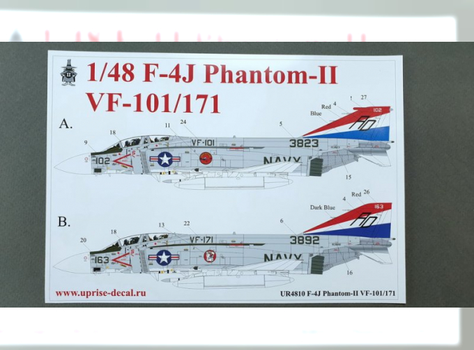 Декаль для F-4J Phantom-II VF-171