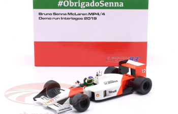 McLAREN MP4/4 №12 Demo Run Interlagos Formula 1 Bruno Senna (2019) + Book free (2019)