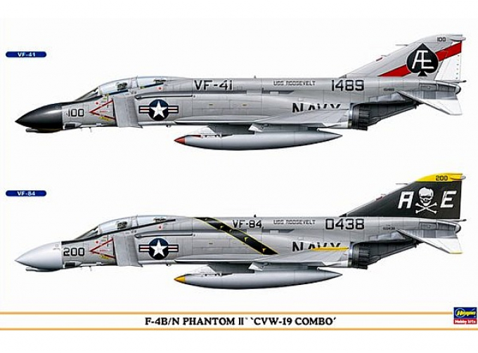 Сборная модель Американский тактический истребитель McDonnell Douglas F-4B / N Phantom II (CVW-19 Combo)