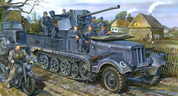 Сборная модель Sd.kfz 6/2 (BN9) 3.7cm Flak36 half-track 5t (Early/Late Production)