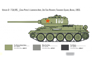 Сборная модель Танк T-34-85 PREMIUM VERSION (KOREAN WAR)