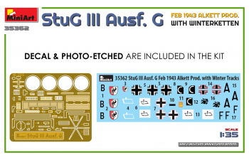 Сборная модель Stug Iii Ausf. G Military With Winterketten 1943