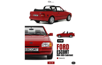 FORD Escort MK4 XR31 Cabriolet (1986), flamenco-red